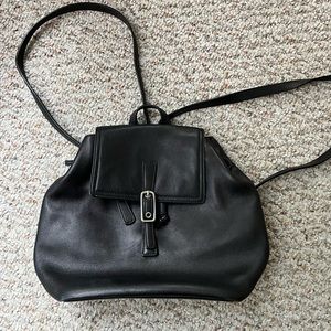 Coach Black Leather Backpack - NWOT